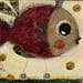 Painting Poisson Roule by Penaud Raphaëlle | Painting Illustrative Mixed Animals
