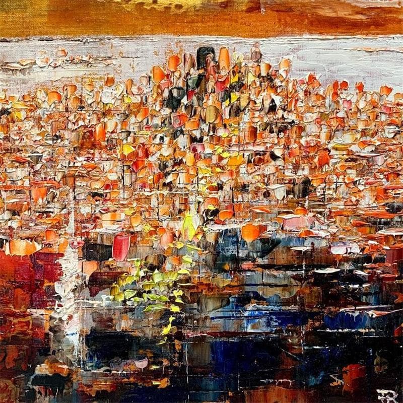 Painting New York #2 by Reymond Pierre | Painting Abstract Figurative Landscapes Oil