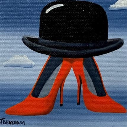 Painting The Hat by Trevisan Carlo | Painting Surrealist Acrylic