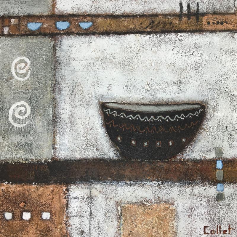 Painting Empreintes 3 by Collet Christine | Painting Raw art Acrylic Minimalist