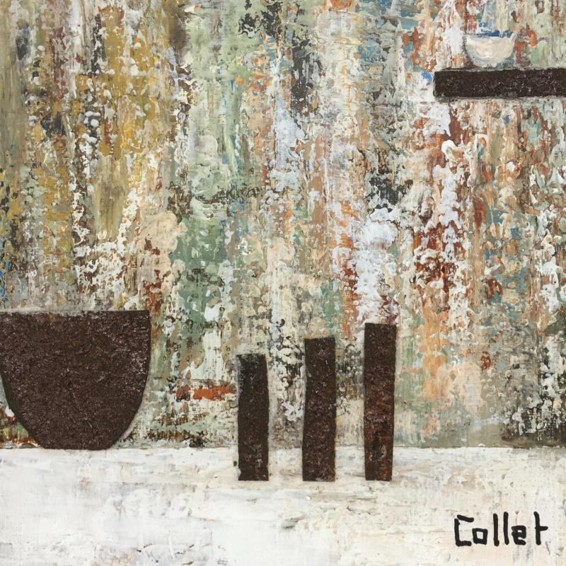 Painting Sur mon chemin by Collet Christine | Painting Raw art Acrylic Minimalist