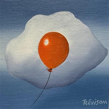 Peinture Egg cloud par Trevisan Carlo | Tableau Surréaliste Acrylique