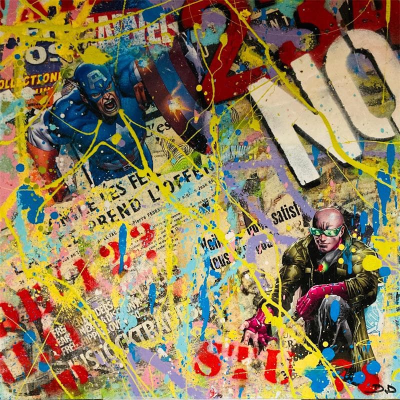 Painting HEROES N°43 by Drioton David | Painting Pop-art Pop icons Acrylic