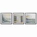 Painting Triptych - Grey by Roma Gaia | Painting Abstract Minimalist