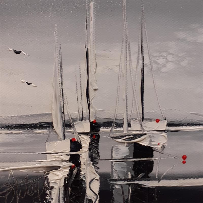 Painting Yacht by Fonteyne David | Painting Figurative Oil Landscapes