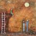 Gemälde Pleine Lune von Collet Christine | Gemälde Acryl