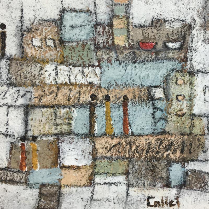 Painting Le quartier 2 by Collet Christine | Painting Acrylic