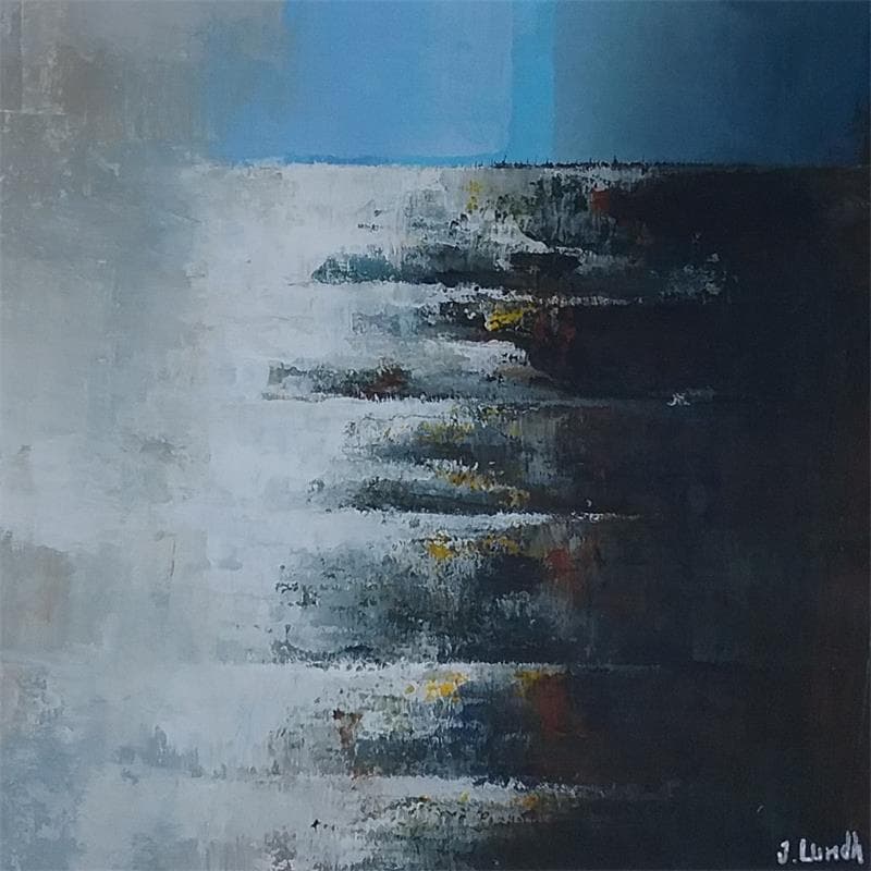 Painting The only way is up by Lundh Jonas | Painting Figurative Acrylic Marine