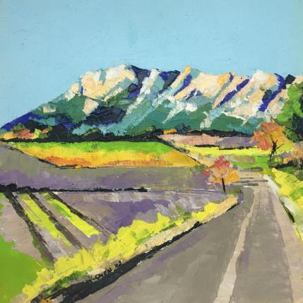 Painting Sur la route de la Sainte Victoire by Chen Xi | Painting Figurative Oil Landscapes