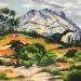 Painting SAINTE VICTOIRE III by Chen Xi | Painting Figurative Landscapes Oil