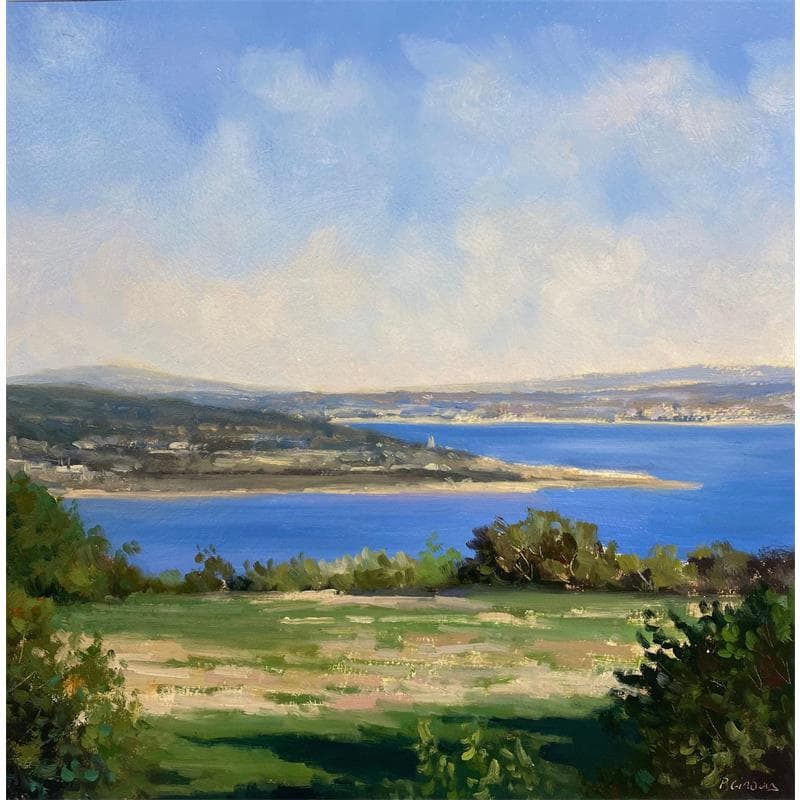 Painting Cote D'Azur - 2550 by Giroud Pascal | Painting Figurative Oil Landscapes