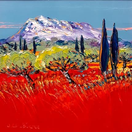 ▷ Peinture Sainte Victoire et oliviers par Corbi&egrave;re Liisa | Carr&eacute; d'artistes