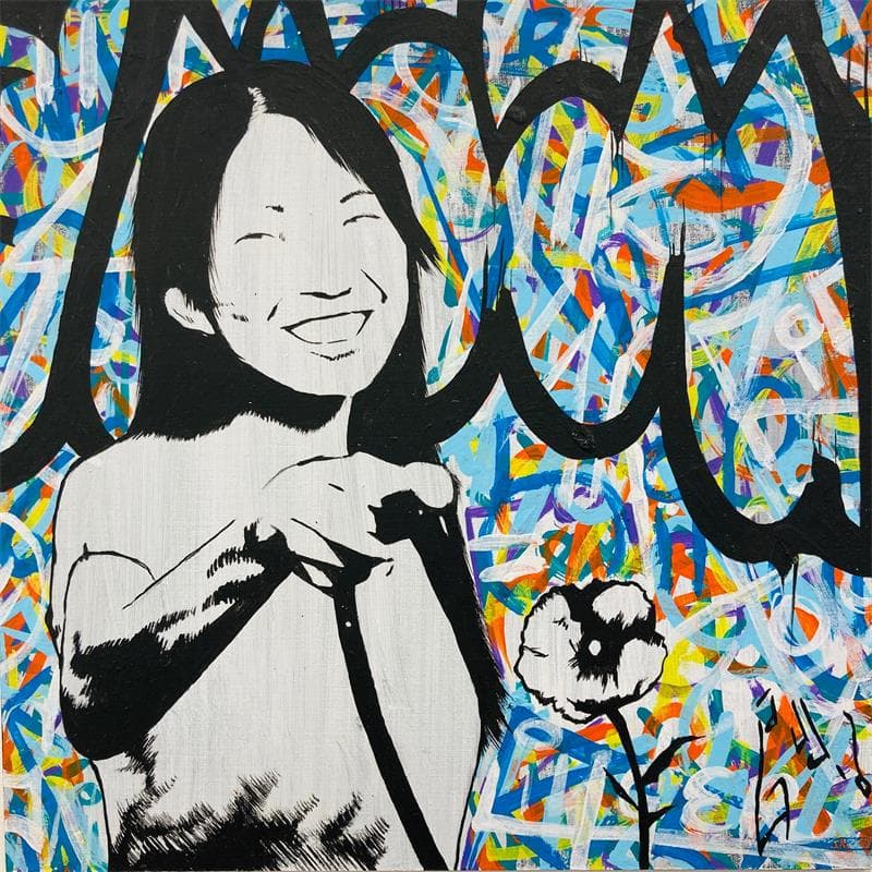 Gemälde Life is a joke von Di Vicino Gaudio Alessandro | Gemälde Street art Acryl, Graffiti Alltagsszenen