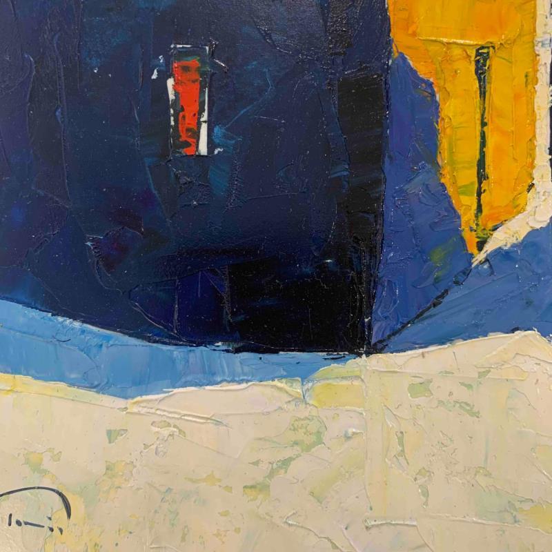 Painting PASSAGE N 1 by Tomàs | Painting Abstract Minimalist Cardboard Oil