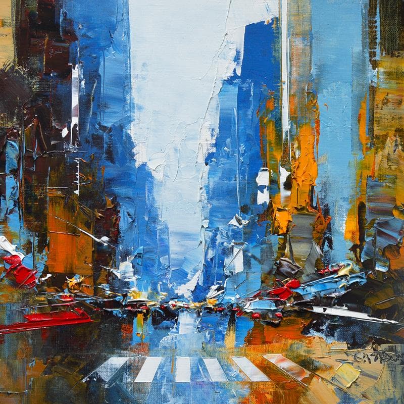 Painting Stein way street by Castan Daniel | Painting Figurative Urban Oil