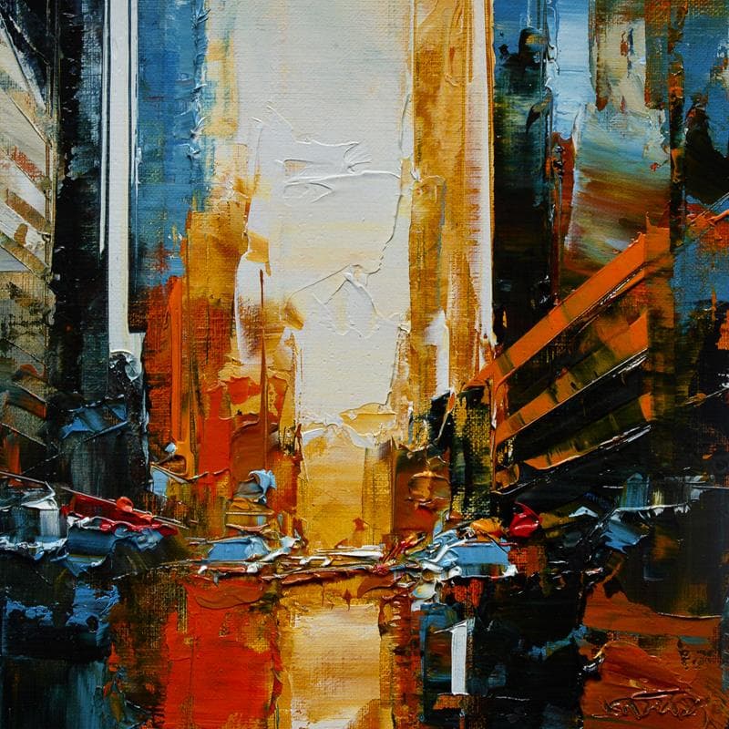 Painting Morning by Castan Daniel | Painting Figurative Oil Urban