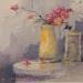 Painting Picture and vase by Petras Ivica | Painting Figurative Oil Landscapes