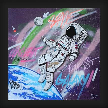 Painting Interstellar by Pappay | Painting Street art Mixed Pop icons
