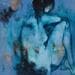 Painting Ecouter le monde by Muze | Painting Figurative Mixed Nude