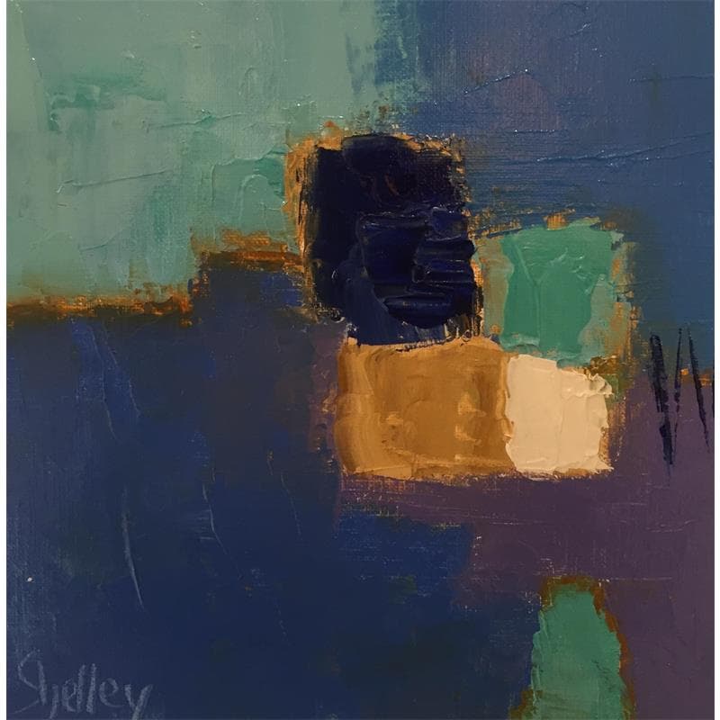 Painting Cosmique by Shelley | Painting Abstract Oil Landscapes