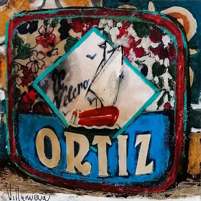 Painting Latas ortiz by Villanueva Puigdelliura Natalia | Painting Figurative Still-life Oil