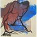 Painting Outremer 4 by Chaperon Martine | Painting Figurative Nude Acrylic