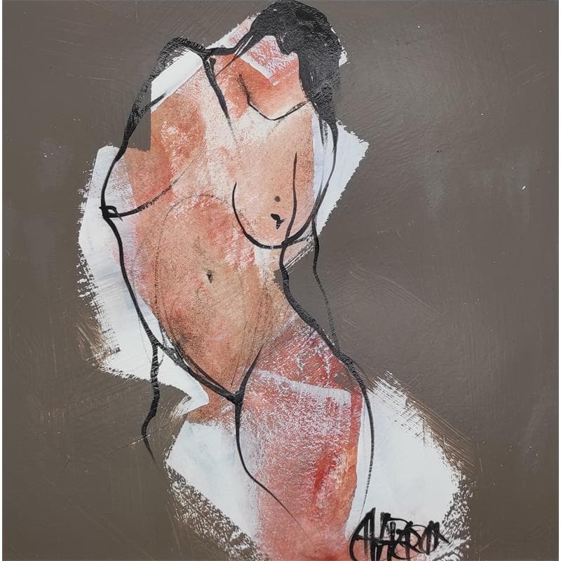 Painting Séduction 3 by Chaperon Martine | Painting Figurative Acrylic Nude