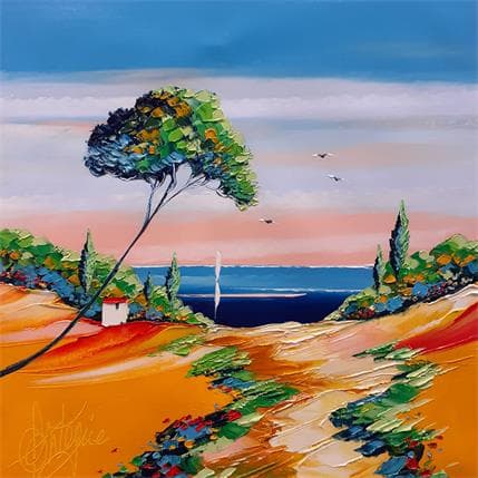 Painting Le chemin des désirs by Fonteyne David | Painting Figurative Oil Landscapes