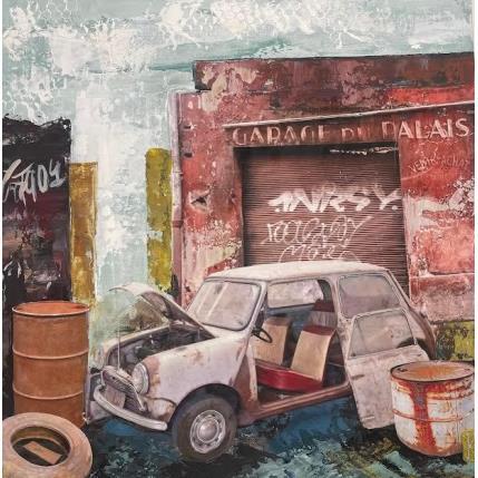 Painting Garage 3 by Romanelli Karine | Painting Figurative Urban