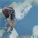 Painting Le ciel met ses baskets by Sand | Painting Figurative Acrylic Life style