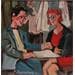 Painting Amoureux d'une jolie rousse by Doucedame Christine | Painting Figurative Life style Acrylic