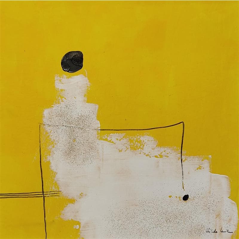 Peinture LN 58 par Wilms Hilde | Tableau Abstrait Mixte minimaliste