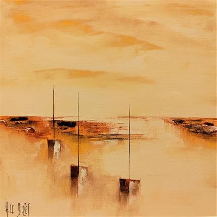 Painting Composition Ly 4 by Le Diuzet Albert | Painting Figurative Oil Marine