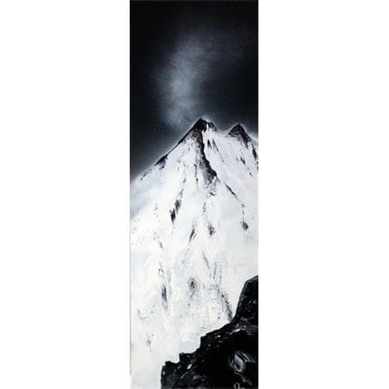Peinture Totem par Rey Julien | Tableau Figuratif Mixte Paysages, noir & blanc