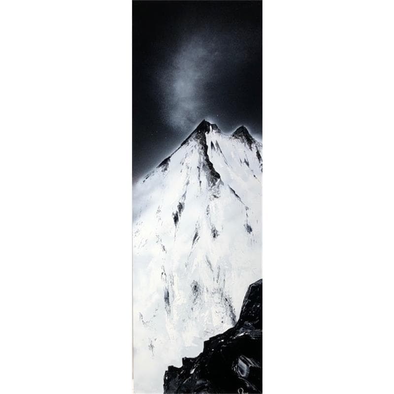 Painting Totem by Rey Julien | Painting Figurative Mixed Landscapes Black & White