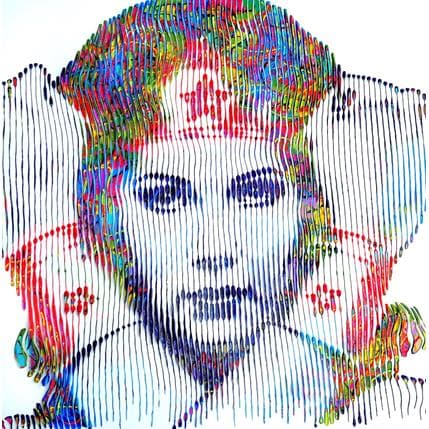 Gemälde Wonder WonderWoman von Schroeder Virginie | Gemälde Pop-Art Acryl Pop-Ikonen