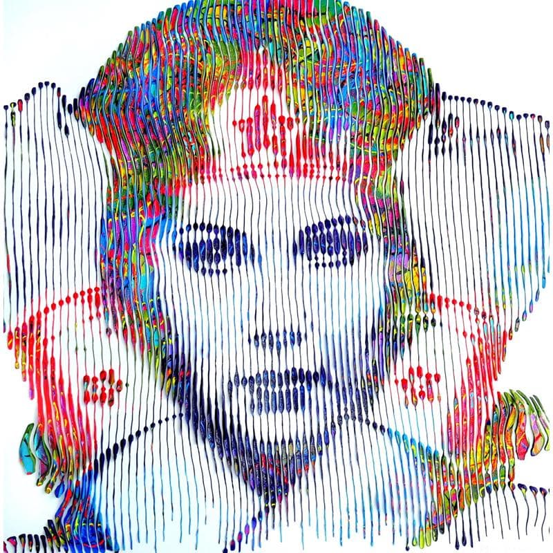 Painting Wonder WonderWoman by Schroeder Virginie | Painting Pop-art Acrylic Pop icons
