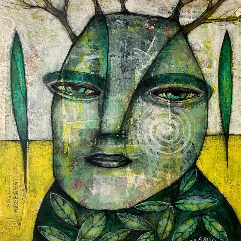 Gemälde Mr Tree von Casado Dan  | Gemälde Art brut Alltagsszenen