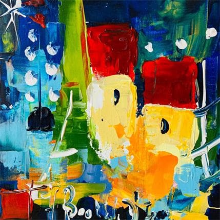 Painting Toi et moi by Bastide d´Izard Armelle | Painting Abstract Oil Landscapes