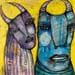 Gemälde Animal von Casado Dan  | Gemälde Art brut Alltagsszenen Acryl