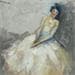 Peinture La danseuse blanche par De Sousa Miguel | Tableau Art Singulier Scènes de vie
