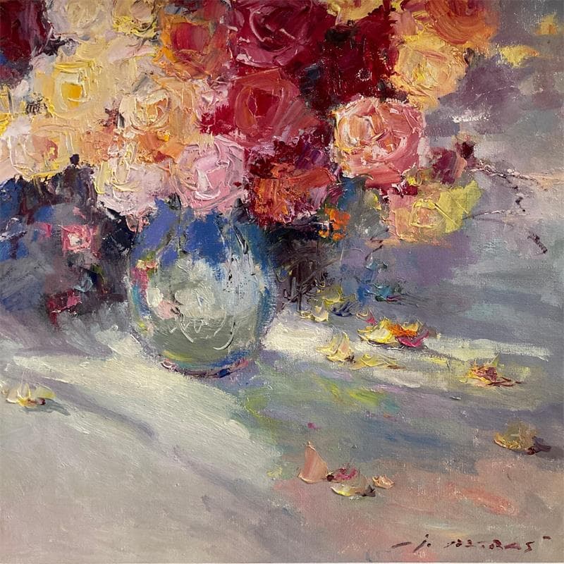 Gemälde Flowers von Petras Ivica | Gemälde Figurativ Landschaften Öl