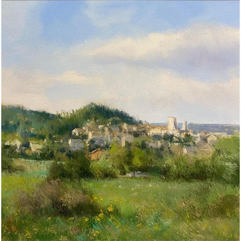 Painting Forcalquier - 2637 by Giroud Pascal | Painting Figurative Oil Landscapes