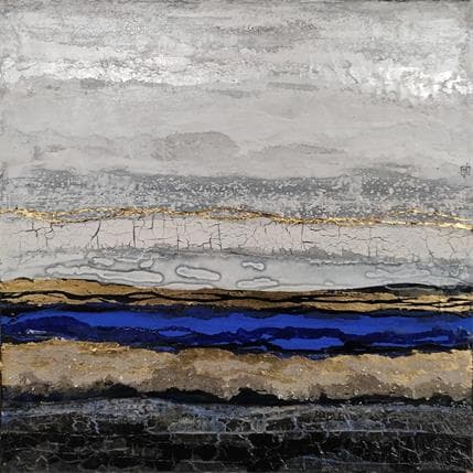 Peinture Frosten Landscape C50.20.A par Boiteux Etienne | Tableau Abstrait Mixte Paysages