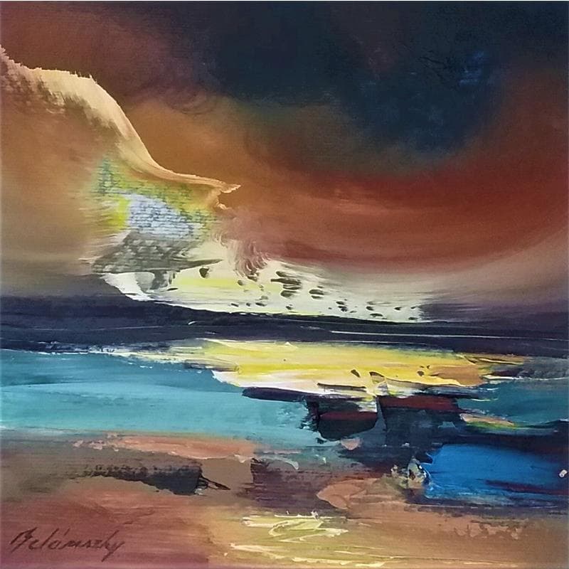 Painting S TITRE by Belanszky Demko Beata | Painting Abstract Acrylic Landscapes