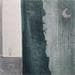 Peinture Guardia mola stessa luna par Roma Gaia | Tableau Abstrait Mixte minimaliste