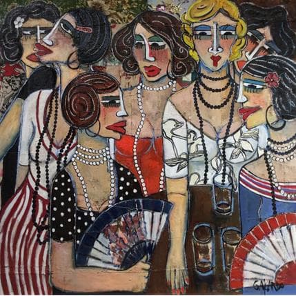 Mercedes Garcia Gallardo En reunion 100 x 100 cm