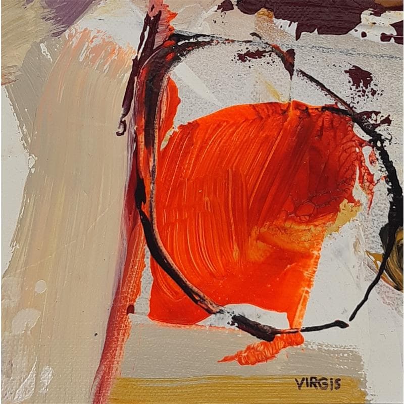 Peinture Late morning par Virgis | Tableau Abstrait Huile minimaliste