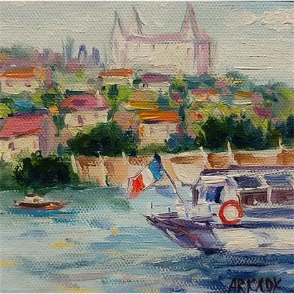 Painting Le bateau lyonnais by Arkady | Painting