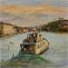 Peinture La promenade en bateau par Arkady | Tableau Figuratif Urbain Huile